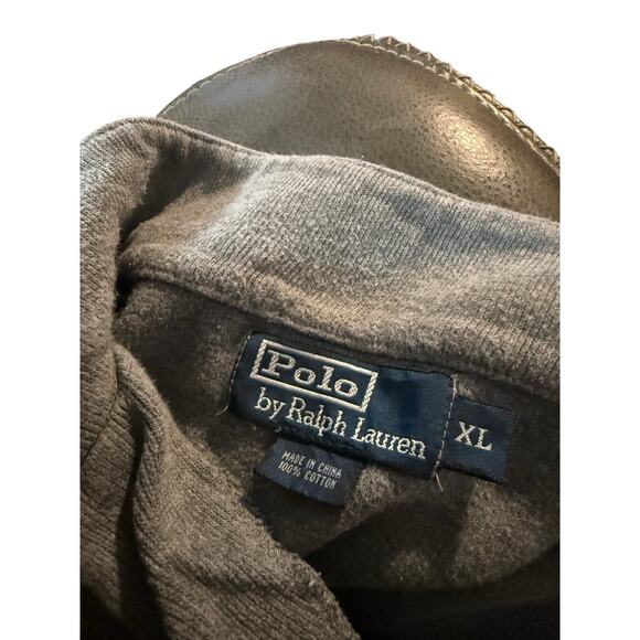 Polo Ralph Lauren Mens Size XL Gray 1/4 Zip Pullover Sweater - Picture 3 of 5